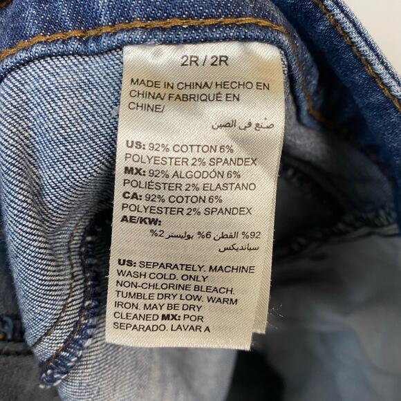 Chico's Blue Cotton Stretch Bootcut Jeans Size 12 - Picture 6 of 6